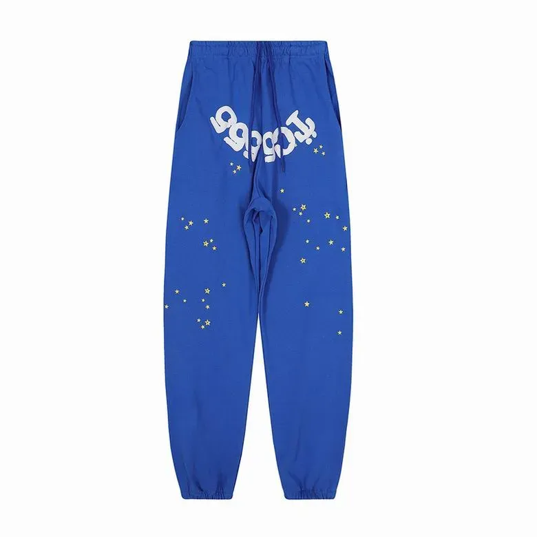 Spider Young Thug 555555 Sweatpants - Blue
