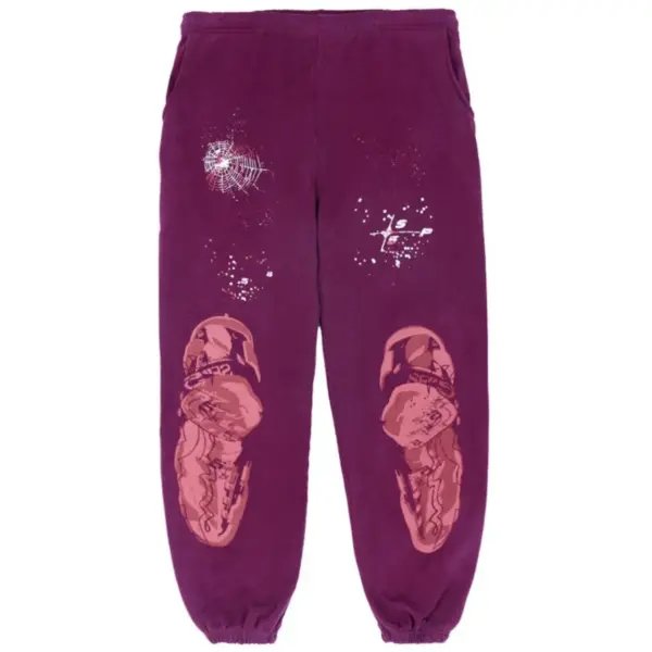 Spider Nocturnal Highway Purple Sweatpant