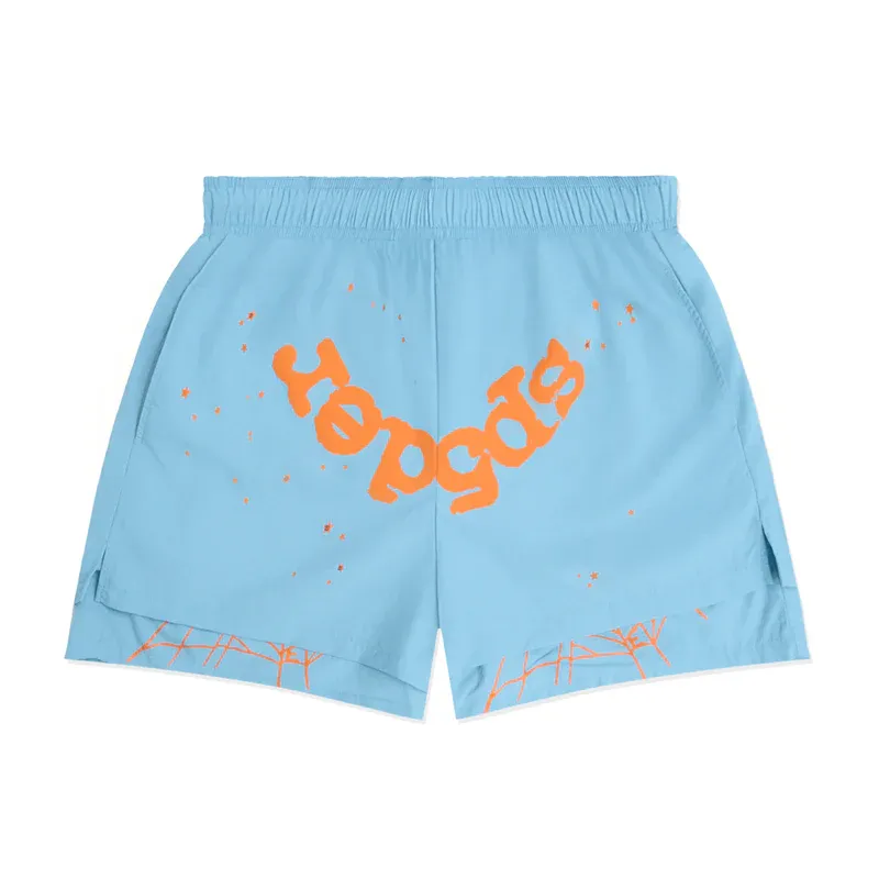 Sp5der OG Web Double Layer Shorts - Blue