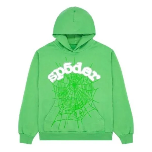 Sp5der Web Green Hoodie
