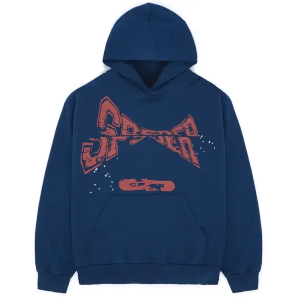 Spider Adult Sweatshirt Hoodie - Navy
