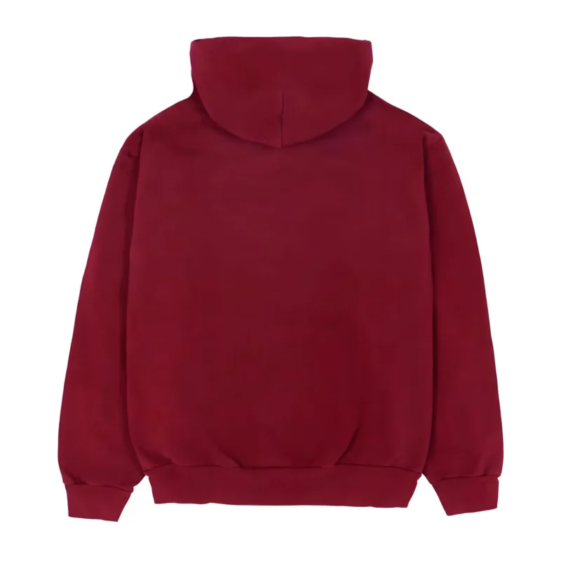 Spider Logo Maroon Hoodie