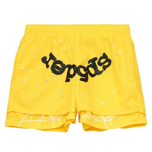 Spider Double Shorts - Yellow